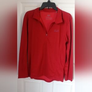 Jack Wolfskin Bold Red Half-Zip Top